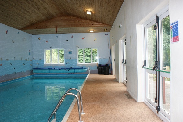 The indoor swimming pool at Dunfield House