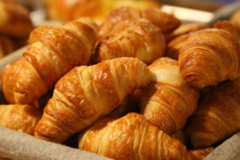Bowl of croissants at Dunfield House