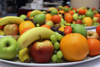 Fruit platters at Dunfield House