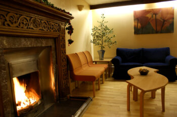 Fire roaring at Dunfield House