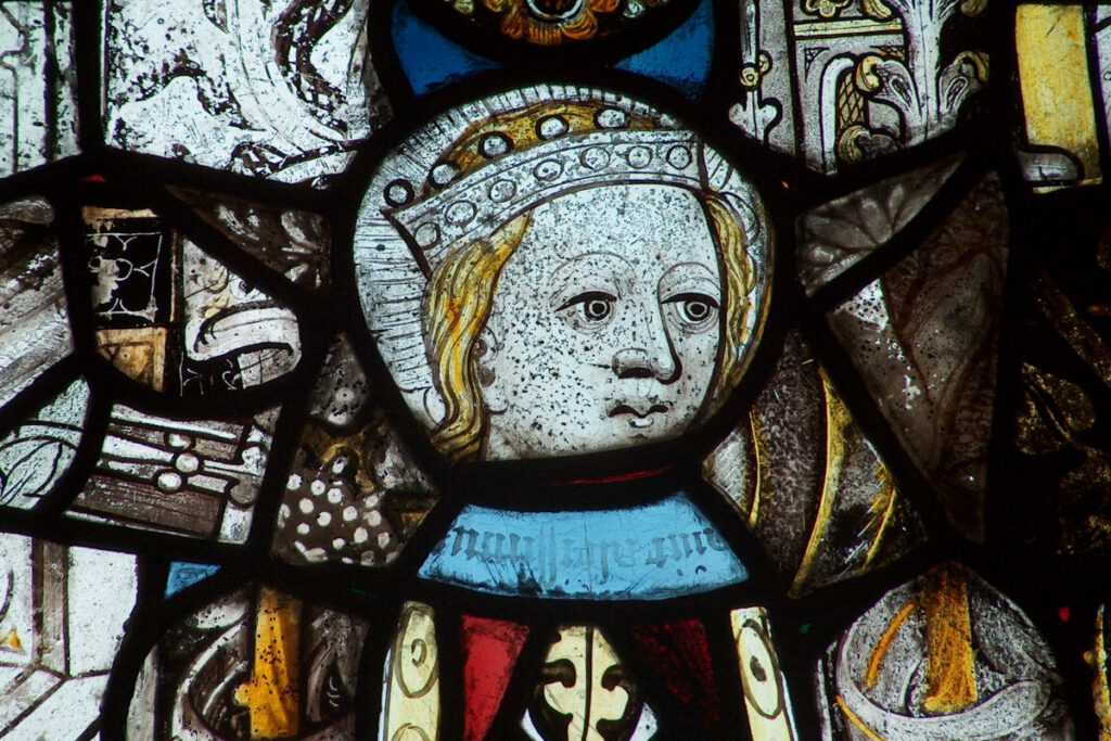 Stained glass window at Dunfield House