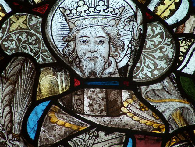 Stained glass window at Dunfield House